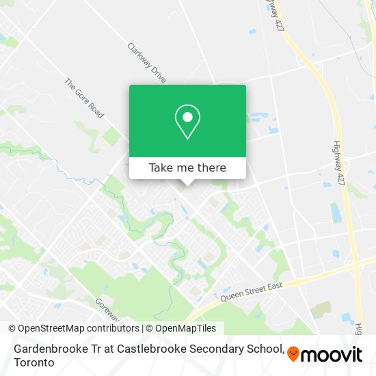 Gardenbrooke Tr at Castlebrooke Secondary School map