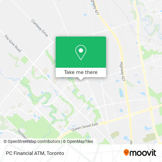 PC Financial ATM map