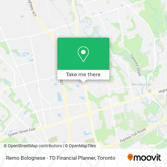 Remo Bolognese - TD Financial Planner map