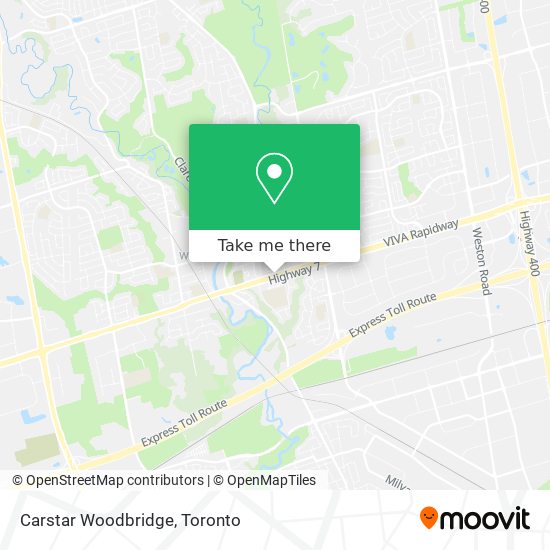 Carstar Woodbridge map