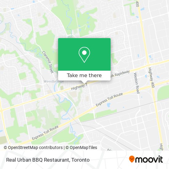 Real Urban BBQ Restaurant map