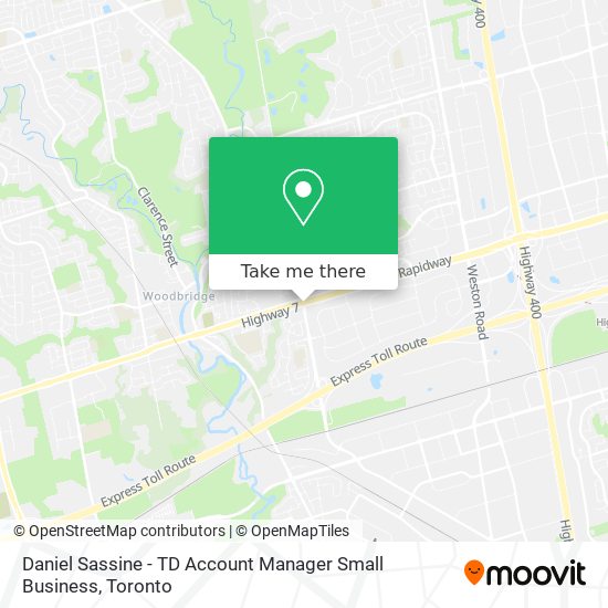 Daniel Sassine - TD Account Manager Small Business map