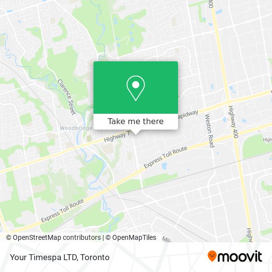 Your Timespa LTD map