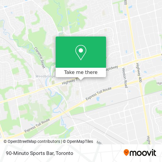 90-Minuto Sports Bar map
