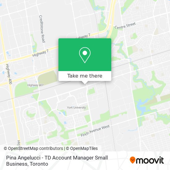 Pina Angelucci - TD Account Manager Small Business map