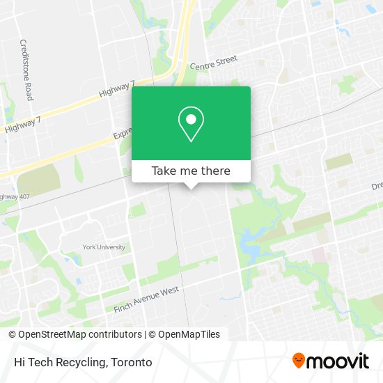 Hi Tech Recycling map