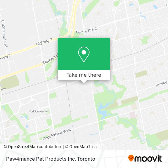 Paw4mance Pet Products Inc map