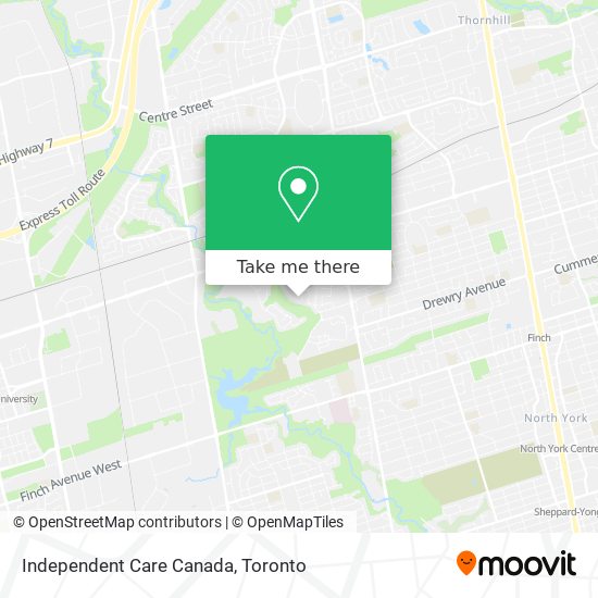 Independent Care Canada map