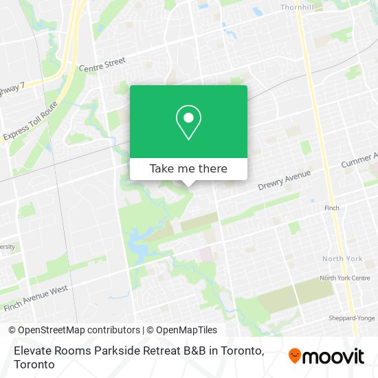 Elevate Rooms Parkside Retreat B&B in Toronto map