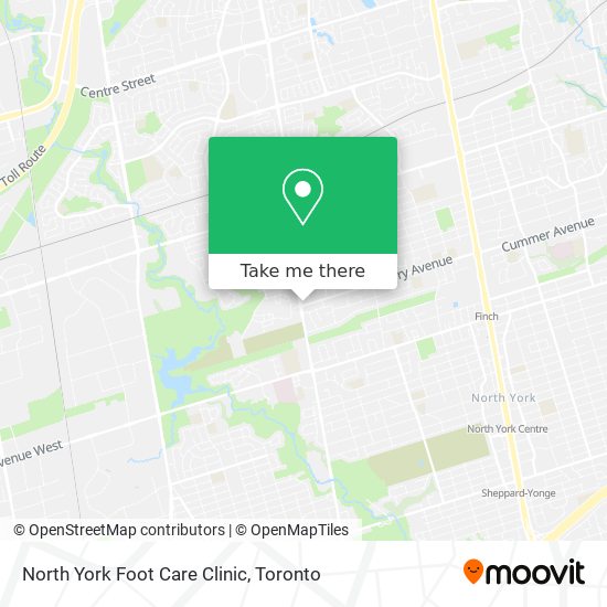 North York Foot Care Clinic map