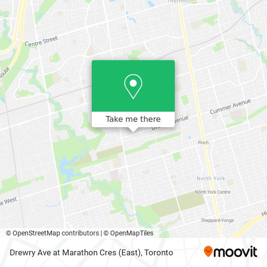 Drewry Ave at Marathon Cres (East) map