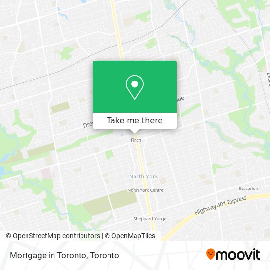 Mortgage in Toronto map