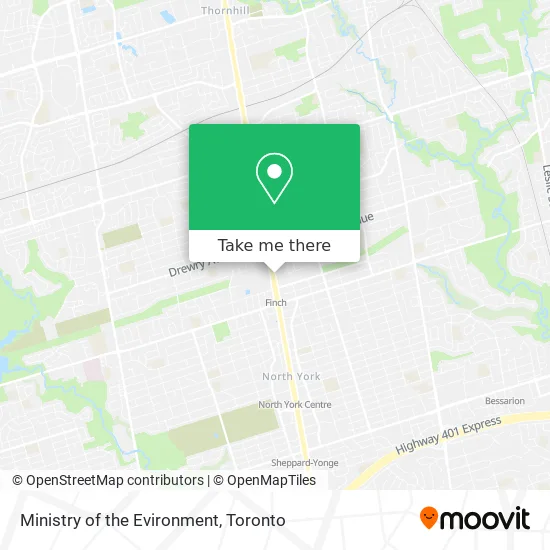 Ministry of the Evironment map