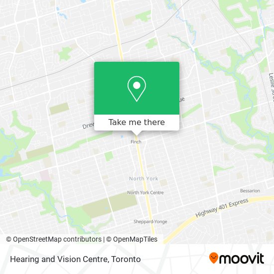 Hearing and Vision Centre map