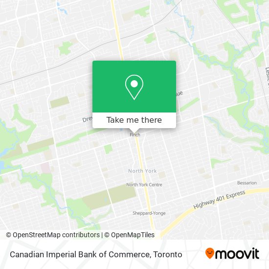 Canadian Imperial Bank of Commerce map