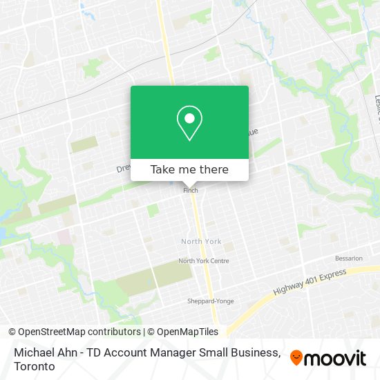 Michael Ahn - TD Account Manager Small Business map