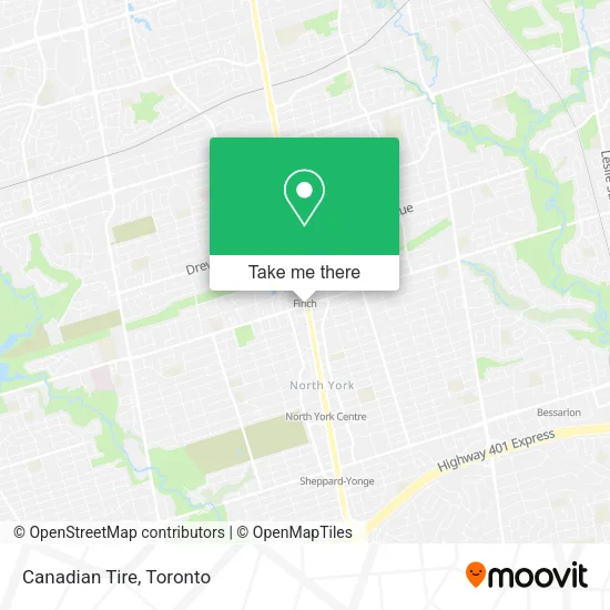 Canadian Tire map