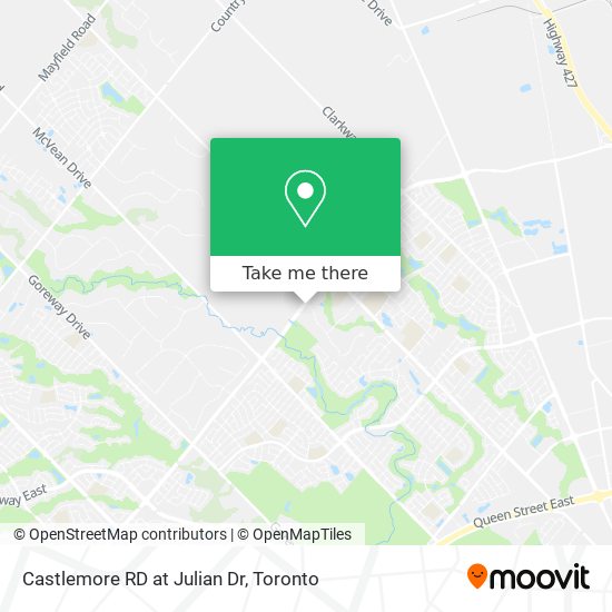 Castlemore RD at Julian Dr map