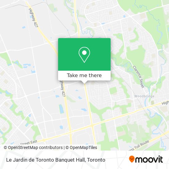 Le Jardin de Toronto Banquet Hall plan