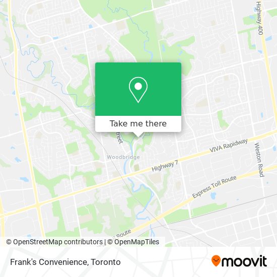 Frank's Convenience map