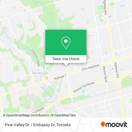 Pine Valley Dr / Embassy Dr map