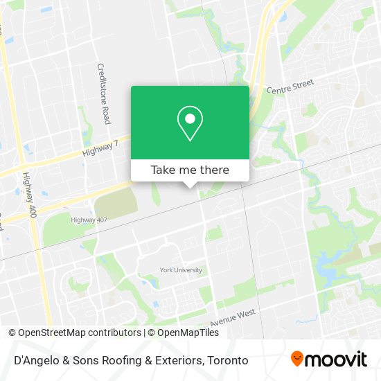 D'Angelo & Sons Roofing & Exteriors map