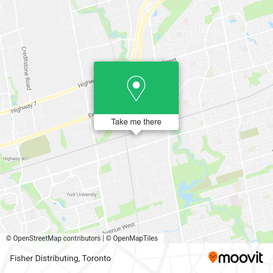 Fisher Distributing map