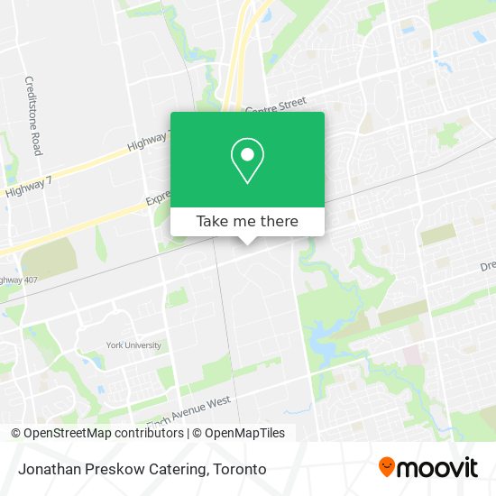 Jonathan Preskow Catering map