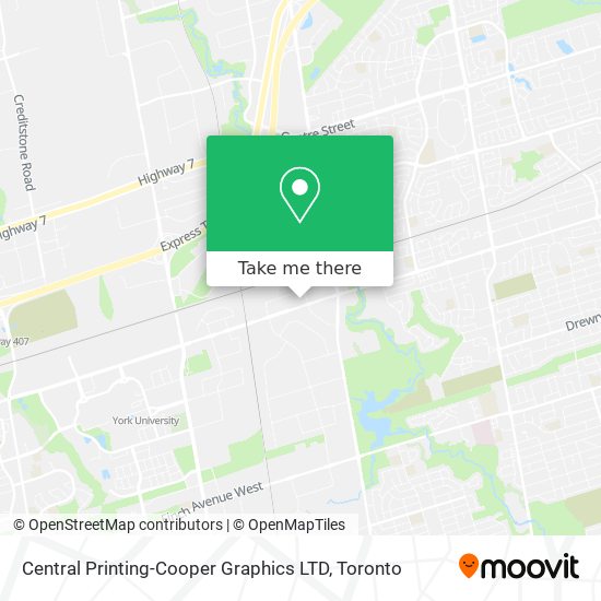 Central Printing-Cooper Graphics LTD map