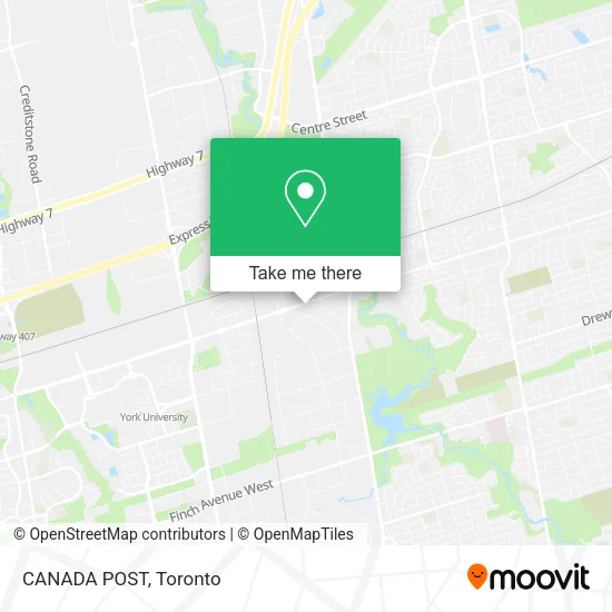 CANADA POST map