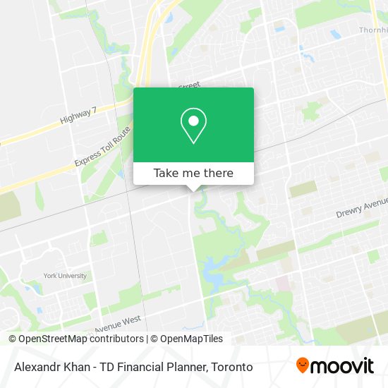 Alexandr Khan - TD Financial Planner map