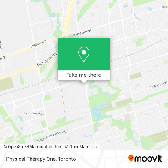 Physical Therapy One map