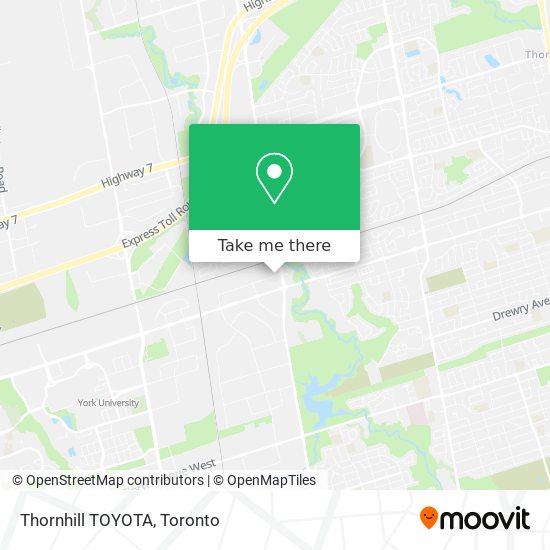 Thornhill TOYOTA plan