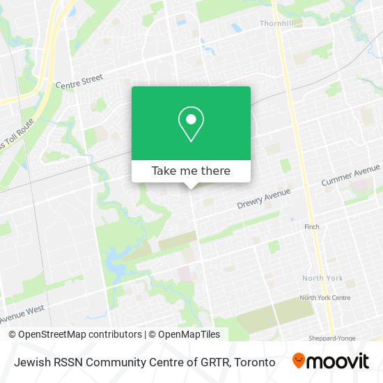 Jewish RSSN Community Centre of GRTR map