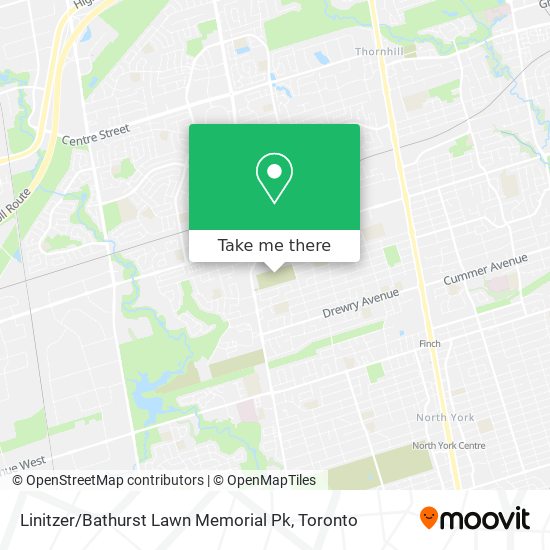 Linitzer / Bathurst Lawn Memorial Pk map
