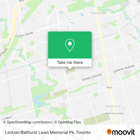 Linitzer / Bathurst Lawn Memorial Pk map