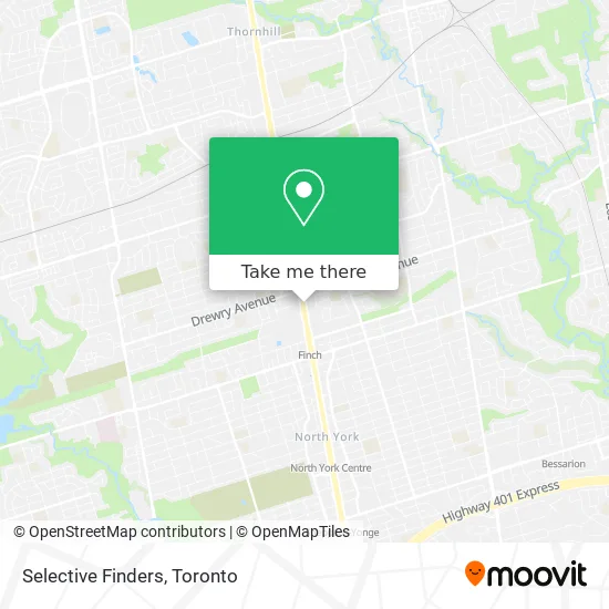 Selective Finders map