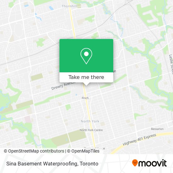 Sina Basement Waterproofing map