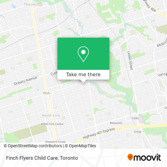 Finch Flyers Child Care map
