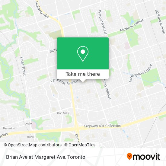 Brian Ave at Margaret Ave map
