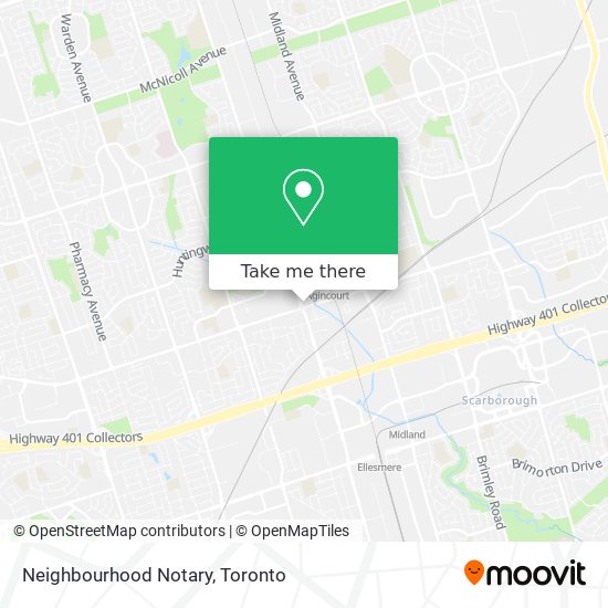 Neighbourhood Notary map