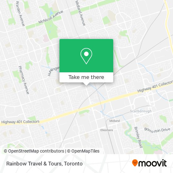 Rainbow Travel & Tours map