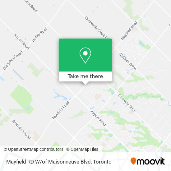 Mayfield RD W / of Maisonneuve Blvd map