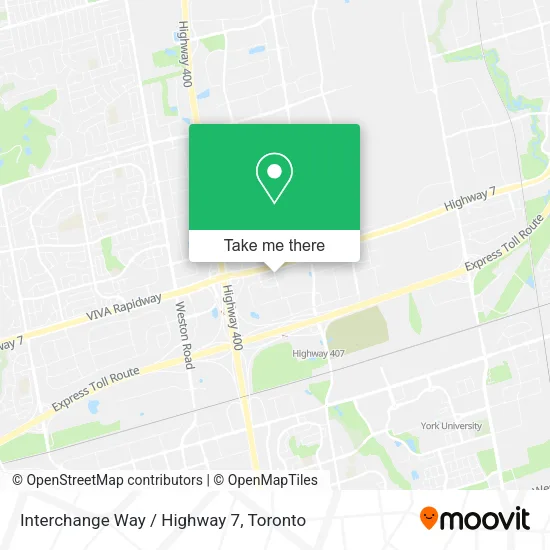 Interchange Way / Highway 7 map
