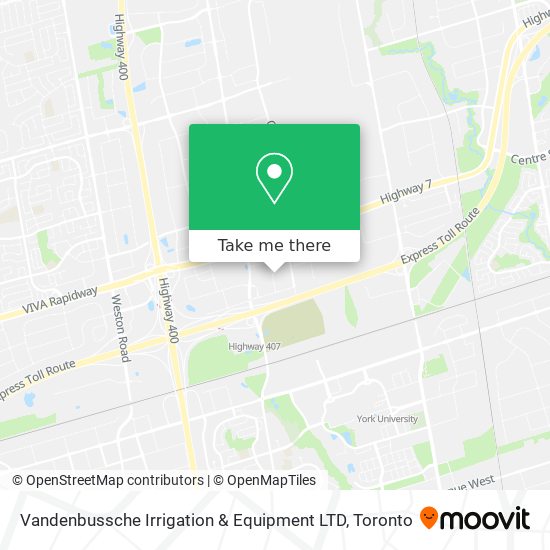 Vandenbussche Irrigation & Equipment LTD map