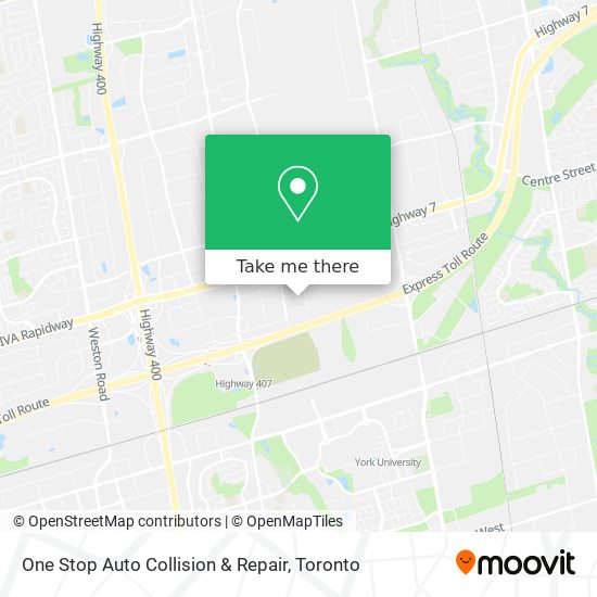 One Stop Auto Collision & Repair map