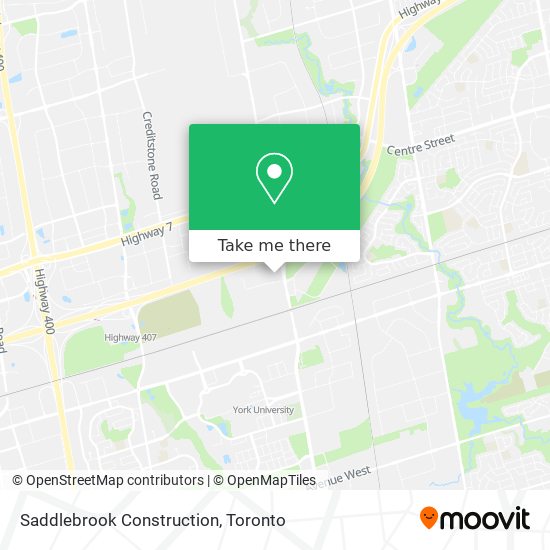 Saddlebrook Construction map