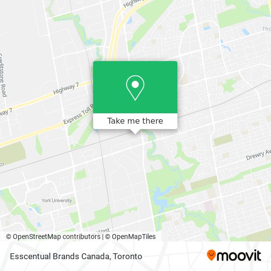 Esscentual Brands Canada map