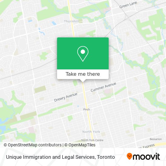 Unique Immigration and Legal Services map