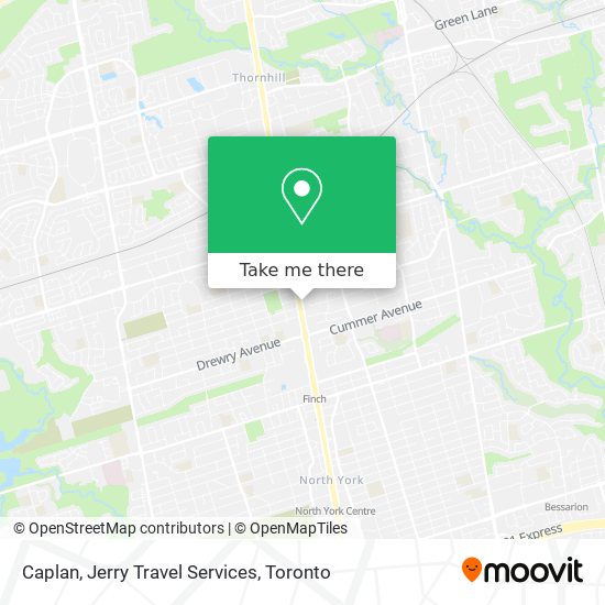 Caplan, Jerry Travel Services map